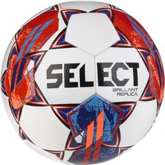 Футбольный мяч Select BRILLANT REPLICA v23 бело-красный, размер 5 099386-257