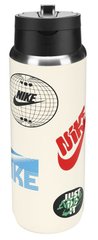Бутылка Nike SS RECHARGE STRAW BOTTLE 24 OZ кокосовое молоко, голубой, красный, черный Уни 709 мл 00000030914