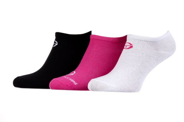 Шкарпетки Sergio Tacchini 3-pack чорний, білий, рожевий Жін 36-41 00000008231