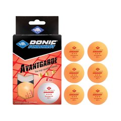 Мячи для настольного тенниса 6 шт Donic-Schildkrot 3*-Star Avantgarde, orange 658038