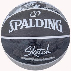 М'яч баскетбольний Spalding Sketch Jump Ball сірий Уні 7 00000021034
