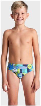 Плавки-сліпи для хлопчиків Arena WALLPAPER SWIM BRIEFS мультиколор Діт  009096-750