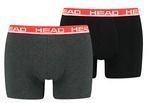 Труси-боксери Head BASIC BOXER 2P сірий, червоний Чол M 701202741-011