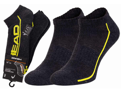 Шкарпетки Head PERFORMANCE SNEAKER 2P UNISEX темно-сірий, жовтий Уні 43-46 00000020862