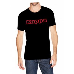 Футболка Kappa T-shirt Mezza Manica Girocollo stampa logo petto чорний Чол L 00000013600