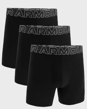 Труси UA Performance Cotton - Solid 6 In 3pk чорний чоловічі XL 1383889-001