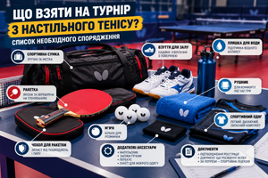 Что взять с собой на турнир по настольному теннису: список необходимого снаряжения