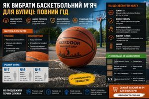 Як вибрати баскетбольний м&rsquo;яч для вулиці: повний гід