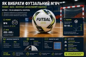 Як вибрати футзальний м'яч: розмір, вага, матеріал і особливості відскоку