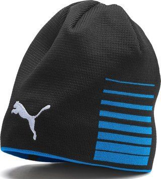Шапка Puma LIGA Reversible Beanie черный, синий One Size (022357-02) 022357-02