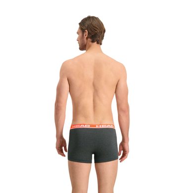 Труси-боксери Head BASIC BOXER 2P сірий, червоний Чол M 701202741-011