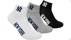 Шкарпетки New York Yankees 3 pk Quarter чорний, білий, сірий Уні 39-42 00000013102