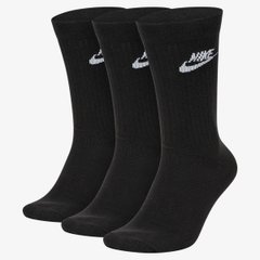 Шкарпетки Nike U NK NSW EVRY ESSENTIAL CREW 3PR чорний Уні 34-38 00000009186