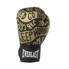 Боксерські рукавиці Everlast SPARK BOXING GLOVES чорний, золотий Уні 10 унцій 00000024584