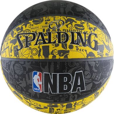 М'яч баскетбольний Spalding NBA Grafitti Rubber Ball 83307Z №7 83307Z