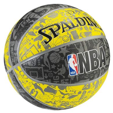 М'яч баскетбольний Spalding NBA Grafitti Rubber Ball 83307Z №7 83307Z
