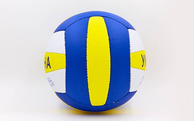 Мяч волейбольный UKRAINE VB-6722 (PU, №5, 3 сл., сшит вручную) VB-6722