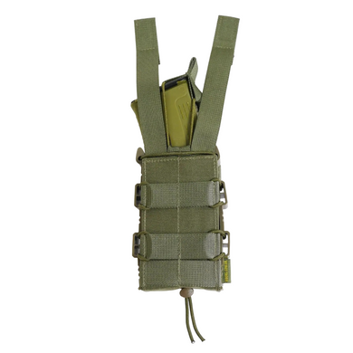 Жорсткий посилений тактичний підсумок KIBORG GU Single Mag Pouch Khaki k4055