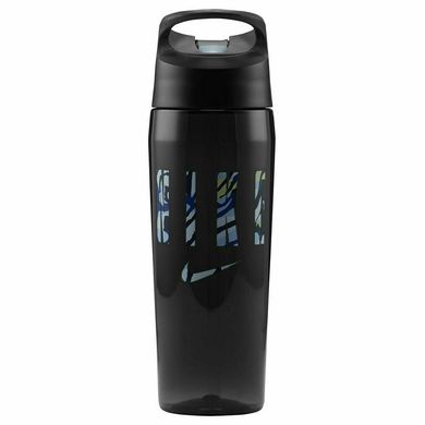 Пляшка Nike TR HYPERCHARGE STRAW BOTTLE 16 OZ чорний, блакитний Уні 473 мл 00000021724