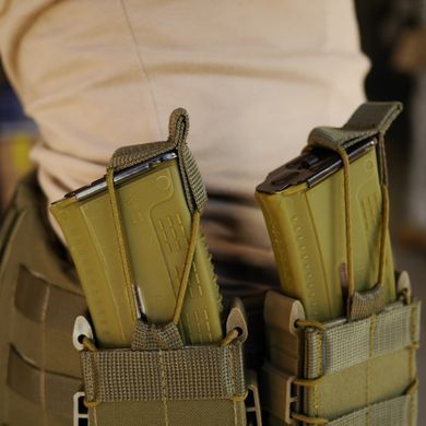 Жорсткий посилений тактичний підсумок KIBORG GU Single Mag Pouch Khaki k4055