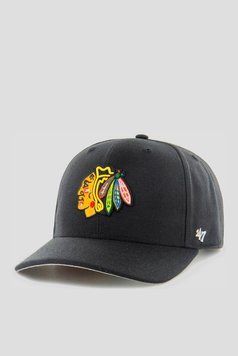 Кепка 47 Brand MVP DP CHICAGO BLACKHAWKS чорний, сірий Уні OSFA H-CLZOE04WBP-BKB