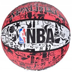 М'яч баскетбольний Spalding NBA Grafitti Rubber Ball 83574Z №7