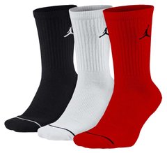 Шкарпетки Nike U JORDAN EVERYDAY MAX CREW 3PR чорний, білий, червоний Уні 38-42 00000013025