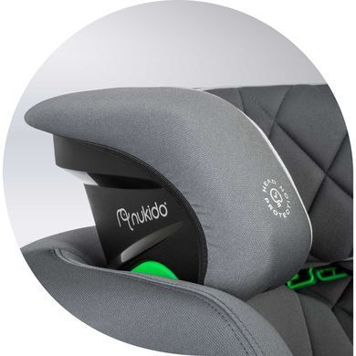 Автокрісло Nukido Louis ISOFIX 15-36 кг, сіре 710001