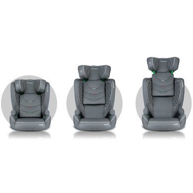 Автокрісло Nukido Louis ISOFIX 15-36 кг, сіре 710001