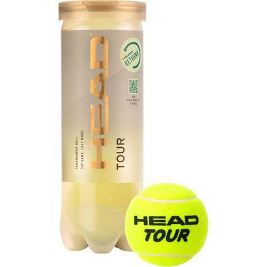 М'ячі для тенісу Head Tour 3 Ball new X00000024639