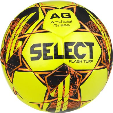 М'яч футбольний Select FLASH TURF v23 жовто-помаранчевий, розмір 5 057407-390