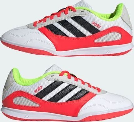 Футзалки Adidas SUPER SALA III J белый, красный 38 EU (23,3см) JP5435