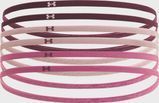 Пов'язка на голову UA W MINI ELASTIC 6PK рожевий, пудровий, бордовий жіночий One Size 1389932-602