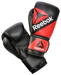 Боксерські рукавички Reebok Combat Leather Training Glove червоний, чорний Чол 14 унцій 00000026282