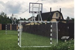 Ворота для мини футбола и гандбола с баскетбольным щитом SS00410