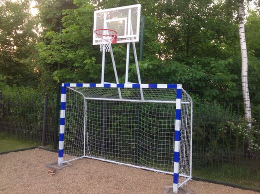 Ворота для мини футбола и гандбола с баскетбольным щитом SS00410 SS00410