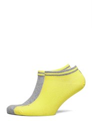 Шкарпетки Puma HERITAGE SNEAKER 2P сірий, жовтий Уні 35-38 00000009605