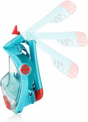 Повнолицьова маска Aqua Speed SPECTRA 2.0 KID 7083 бірюзовий, червоний Діт  248-02