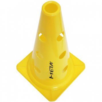 Конус для тренировок с отверстиями Meta Cone Marker with holes 2.0 желтый Уни 38 см 1801514203