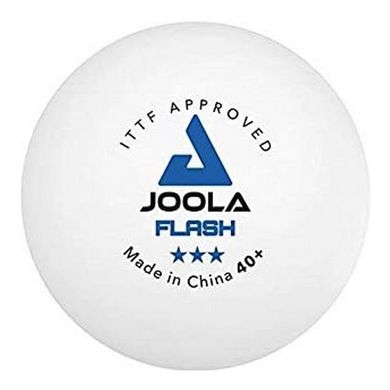 М'ячі для настільного тенісу Joola FLASH 3* 40+ ITTF 3шт. bjo1