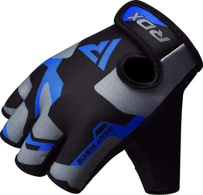 Тренировочные перчатки RDX GYM GLOVES SUMBLIMATION F6 черный, синий, серый XXL (WGS-F6U) 00000041885