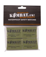 Спички водозащитные KOMBAT UK Waterproof matches (pack of 4) kb-wm4