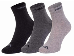 Шкарпетки Head QUARTER 3P UNISEX сірий, білий, чорний Уні 35-38 00000020824