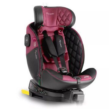 Автокрісло Nukido Prestige Line ISOFIX 0-36 кг, чорно-рожеве 710102