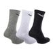Шкарпетки Nike U NK EVERYDAY LTWT CREW 3PR чорний, білий, сірий Уні 46-50 00000017489 фото 2