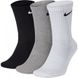 Шкарпетки Nike U NK EVERYDAY LTWT CREW 3PR чорний, білий, сірий Уні 46-50 00000017489 фото 1