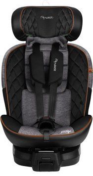 Автокрісло Nukido Prestige Line ISOFIX 0-36 кг, чорно-сіре 710100