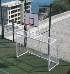 Ворота для міні-футболу 2500х1700 мм з баскетбольним щитом SS00359
