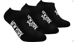 Шкарпетки New York Yankees 3 pk Sneaker чорний Уні 43-46 00000013109