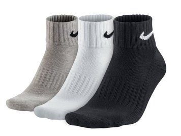 Шкарпетки Nike U NK V CUSH ANKLE- 3P VALUE чорний, білий, сірий Уні  SX4926-901